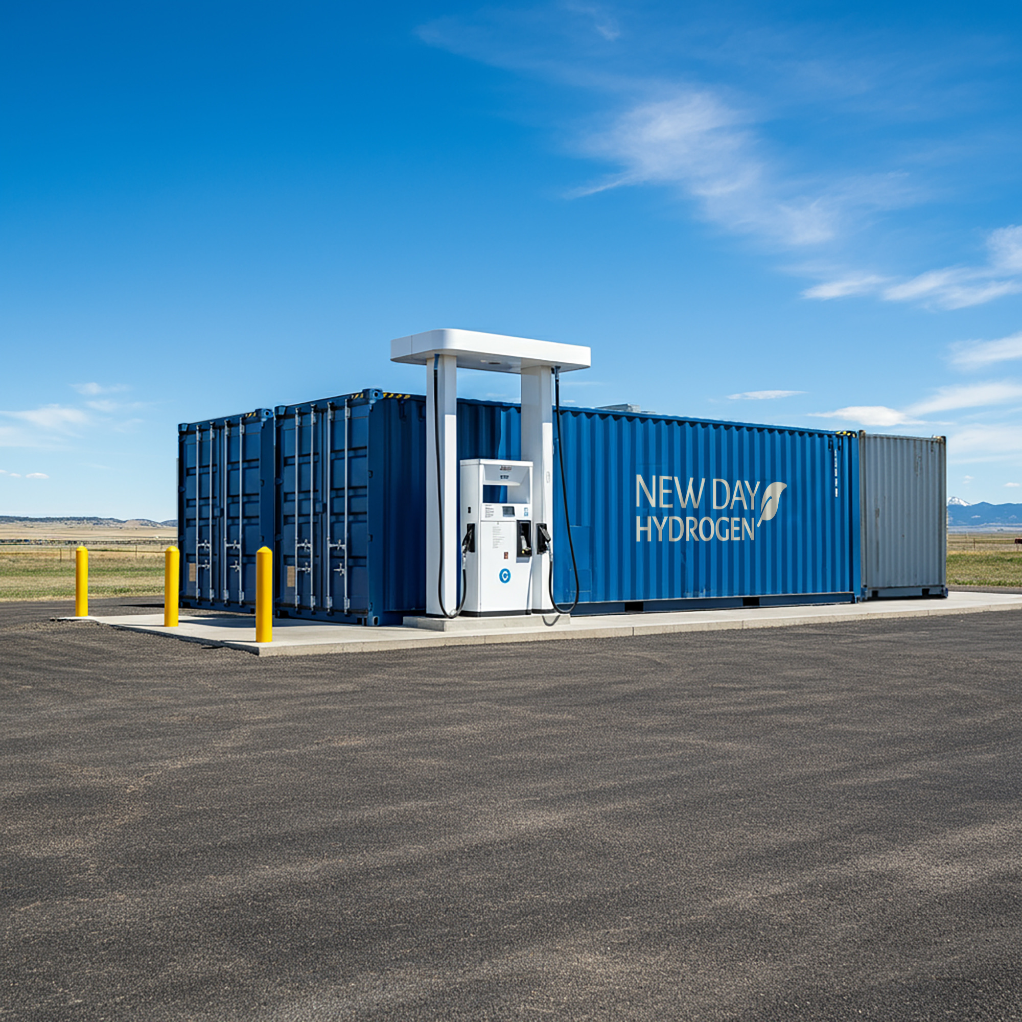 Hydrogen power system illustration