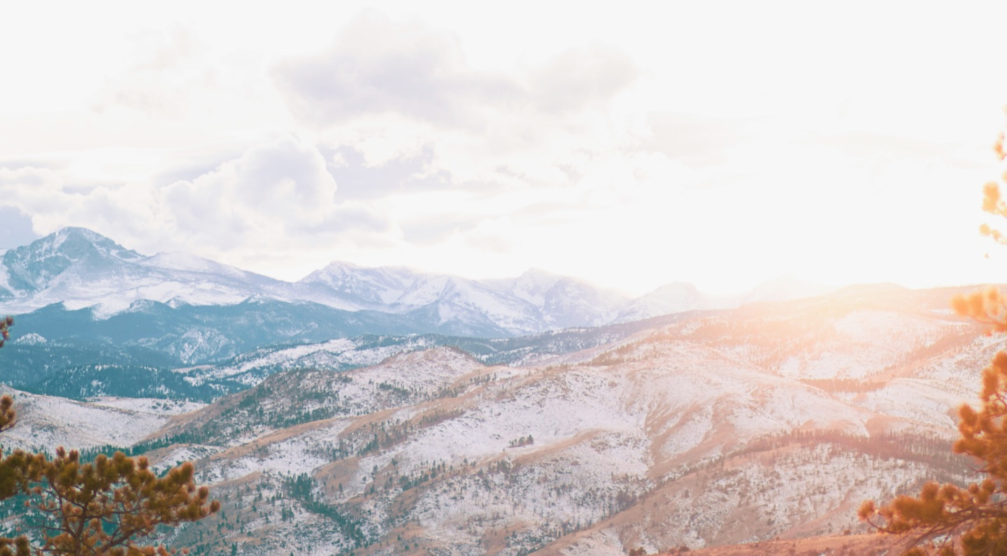 Snow in the mountains